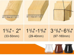 Proteção de cadeira em silicone para pés de móveis antirrisco e silenciosa.