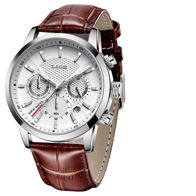 Relógio inteligente em titânio moderno, resistente e sofisticado.