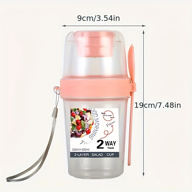 Salada no pote prática, saudável e pronta para consumo.