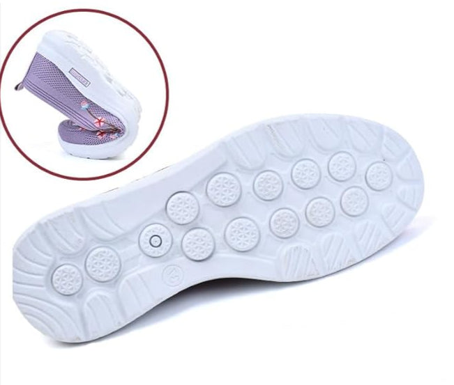Sapatilha Ortopédica Viena feminina com palmilha anatômica, solado antiderrapante e design elegante para conforto diário.
