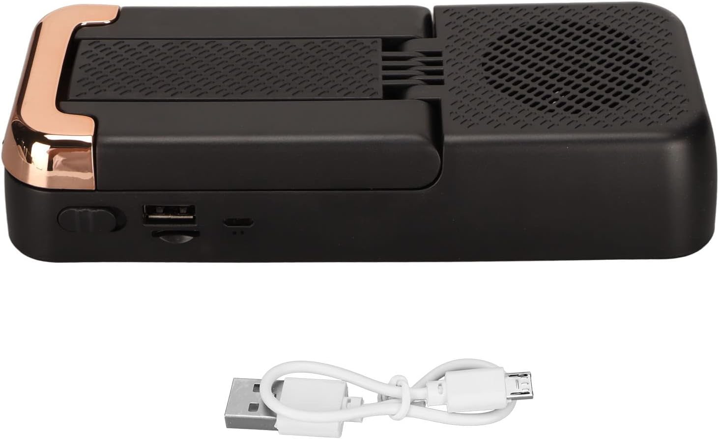 Suporte para celular multifuncional com som integrado.