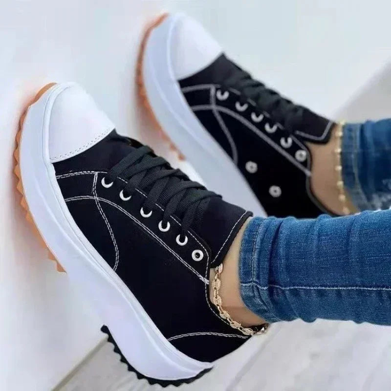 Tênis feminino casual cano alto com design moderno, tecido respirável e solado antiderrapante. Ideal para conforto e estilo no dia a dia.