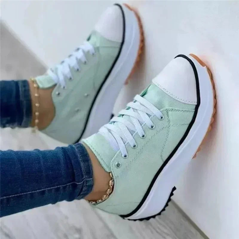 Tênis feminino casual cano alto com design moderno, tecido respirável e solado antiderrapante. Ideal para conforto e estilo no dia a dia.