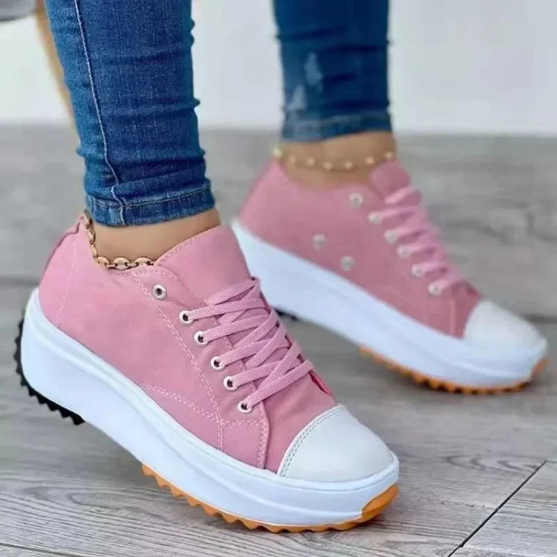 Tênis feminino casual cano alto com design moderno, tecido respirável e solado antiderrapante. Ideal para conforto e estilo no dia a dia.