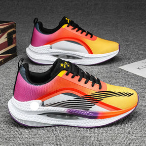 Tênis esportivo 2025 com solado amortecido, tecido respirável e design leve – ideal para corrida, treino e uso casual