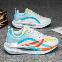 Tênis esportivo 2025 com solado amortecido, tecido respirável e design leve – ideal para corrida, treino e uso casual