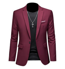 Blazer masculino elegante estilo casual, corte moderno, tecido premium e caimento impecável para trabalho e ocasiões especiais