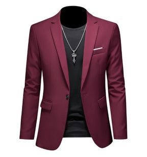 Blazer masculino elegante estilo casual, corte moderno, tecido premium e caimento impecável para trabalho e ocasiões especiais