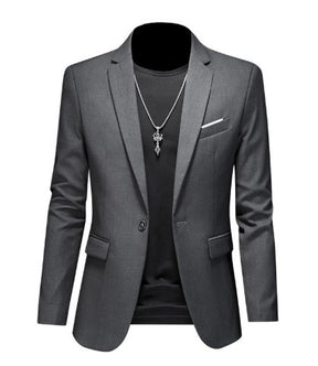Blazer masculino elegante estilo casual, corte moderno, tecido premium e caimento impecável para trabalho e ocasiões especiais