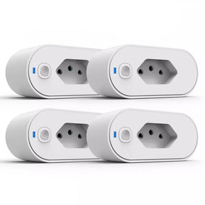 Tomada Wi-Fi inteligente com controle remoto via aplicativo.