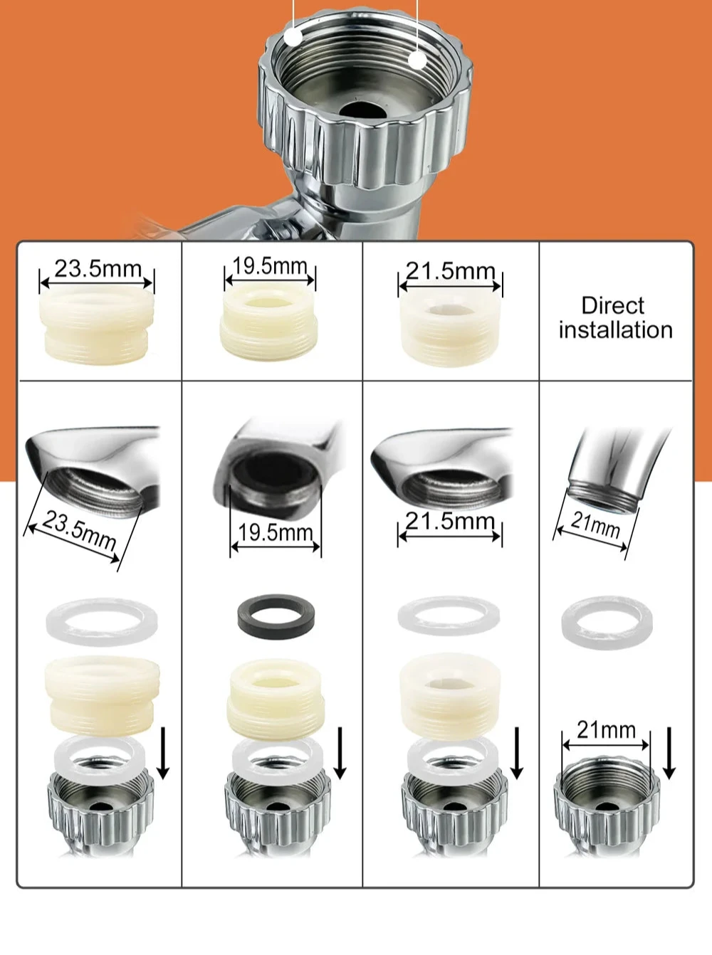 Torneira moderna, resistente e fácil de instalar.