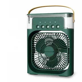 Ventilador com umidificador silencioso e eficiente para conforto térmico.